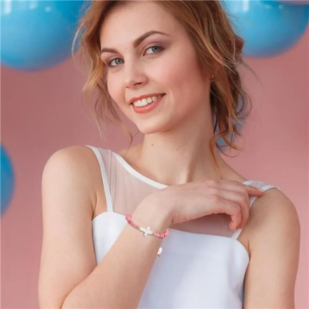 Cross Bracelet for Women, Girls & Boys - First Communion, Baptism & Christian - Picture 7 of 7